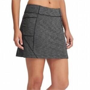 Athleta Excursion Grey Heathered Athletic Skort Small Tall